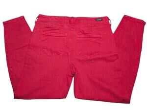 Liverpool Los Angeles The Hugger Ankle Pants Womens 12/31 Coral Red Skinny Jean